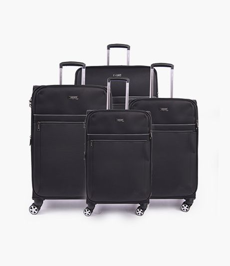 Travel bag set of 4 luggage trolly case  , Black