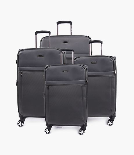 Travel bag set of 4 luggage trolly case  , Dark Grey