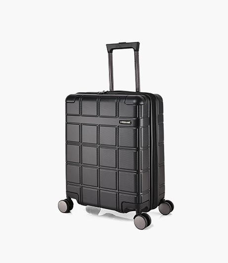 Cube Carry On Travel Bag Luggage ABS Hard Trolley from Magellan 18816-20-Black