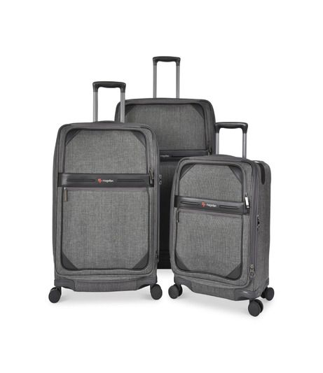 Travel Bag Soft 3Pcs Luggage Set Unisex Trolley from Magellan S2484TKU-3P