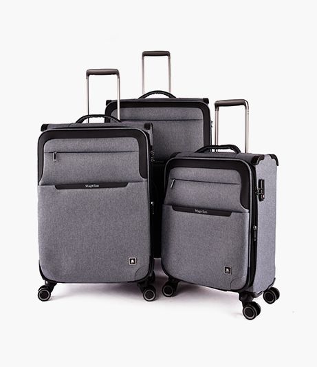 Collar Travel Bag 3Pcs Luggage Set Soft Trolley from Magellan 9067TB-3P